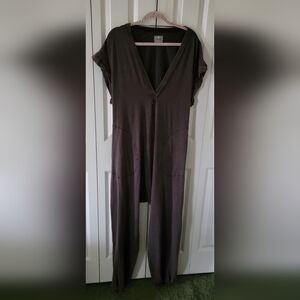 Free People Moveme Brown Cut Out Jumpsuit